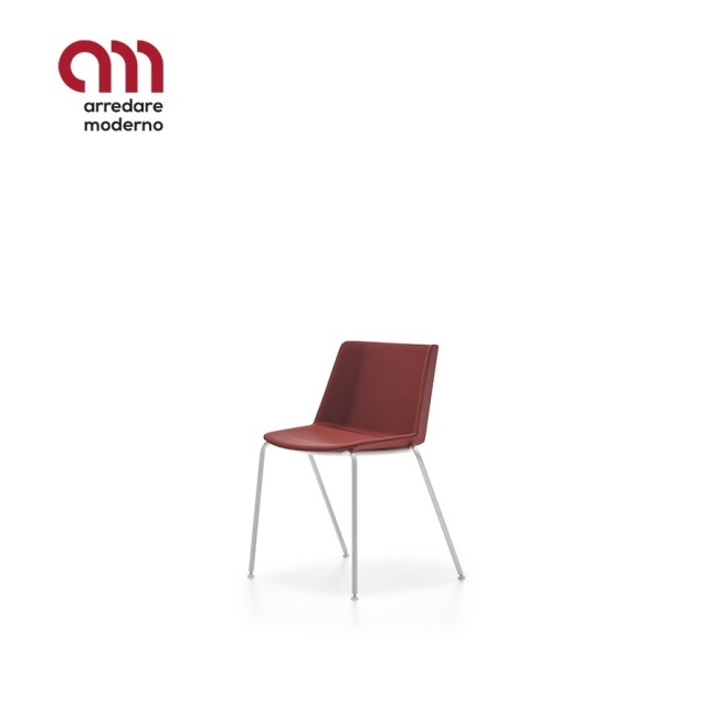 Sedia MDF Italia Aiku Soft 4 Gambe Tonde - Arredare Moderno