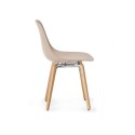 Sedia Infiniti Design Pure Loop Mono wooden legs - Arredare Moderno