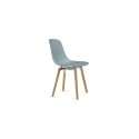 Sedia Infiniti Design Pure Loop Mono wooden legs - Arredare Moderno