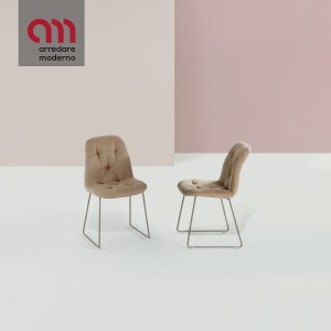 Sedia Ingenia Bontempi Casa Spring a slitta - Arredare Moderno