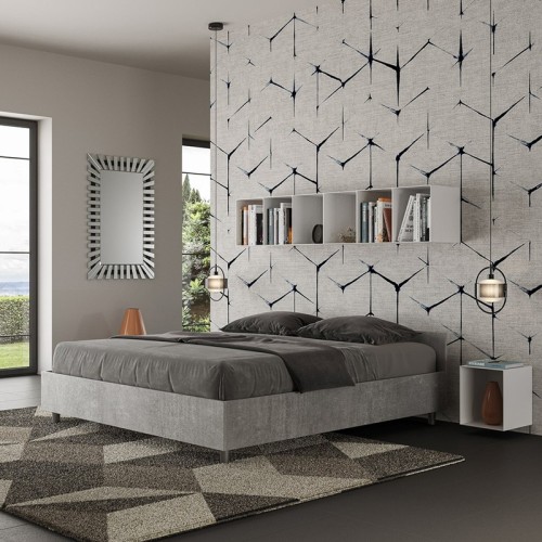 Letto matrimoniale Ityhome Nuamo testiera bassa - Arredare Moderno
