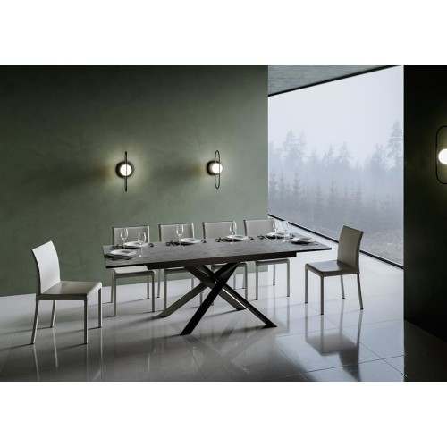Tavolo allungabile bordo antracite Itamoby Ganty - Arredare Moderno