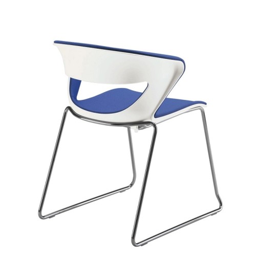 Sedia ufficio Kastel Kicca slitta impilabile - Arredare Moderno