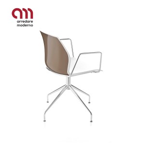 Sedia ufficio con braccioli Kastel Kalea girevole - Arredare Moderno