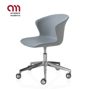 Sedia ufficio design Kastel Kicca Plus girevole gas - Arredare Moderno
