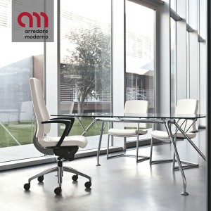 Sedia ufficio ergonomica Kastel Konvert con braccioli - Arredare Moderno