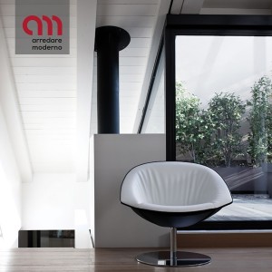 Poltrona sala d'attesa Kastel Krokus base rotonda - Arredare Moderno