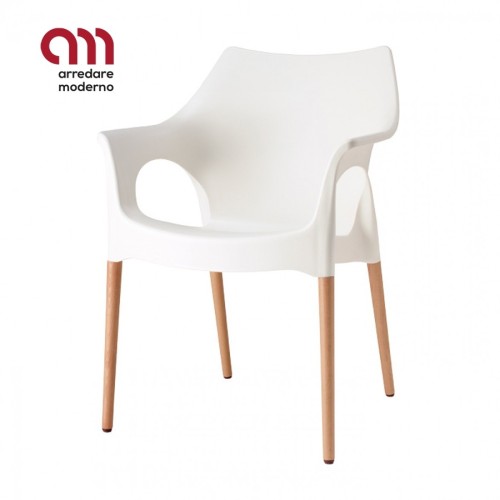 Sedia Scab Design Natural Ola - Arredare Moderno