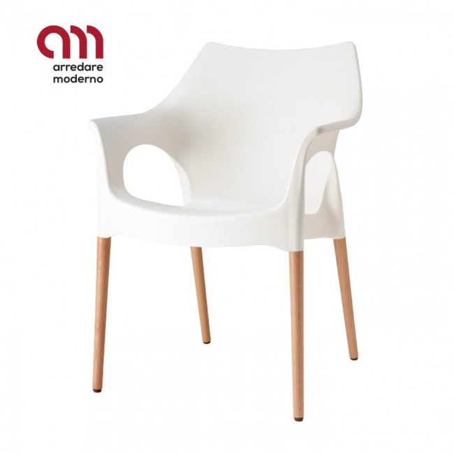 Sedia Scab Design Natural Ola - Arredare Moderno
