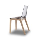Sedia Scab Natural Zebra Antishock Trasparente - Arredare Moderno