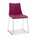 Sedia Scab Design Zebra Pop a slitta - Arredare Moderno
