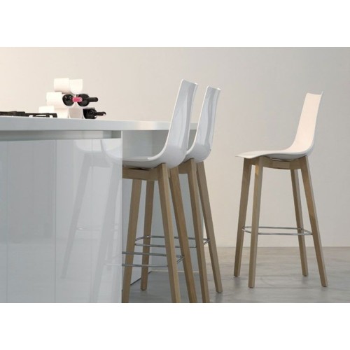 Sgabello Scab Natural Zebra antishock h.68 - Arredare Moderno