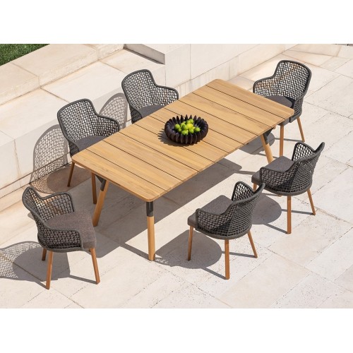 Poltroncina Varaschin Emma legno e tessuto - Arredare Moderno