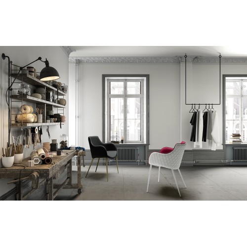 Sedia Zamagna Duke rivestita con braccioli - Arredare Moderno