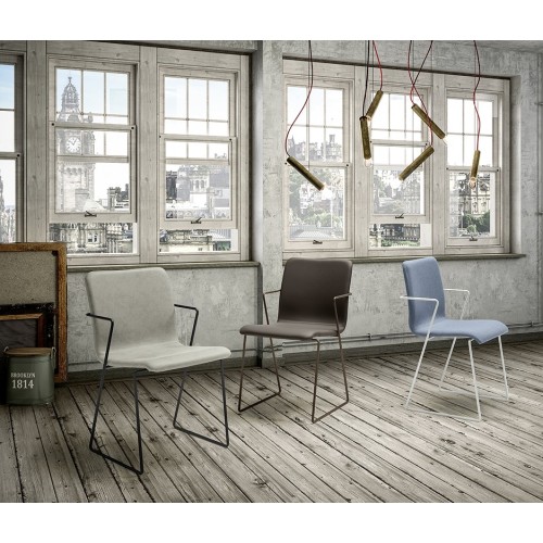 Sedia Zamagna Fluid con braccioli - Arredare Moderno