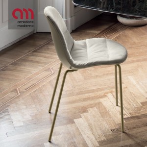 Sedia design Bontempi Casa modello Mood acciaio - Arredare Moderno