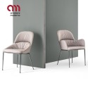 Sedia design Queen Bontempi Casa acciaio - Arredare Moderno