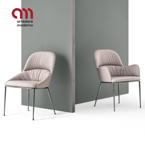 Sedia design Queen Bontempi Casa acciaio - Arredare Moderno