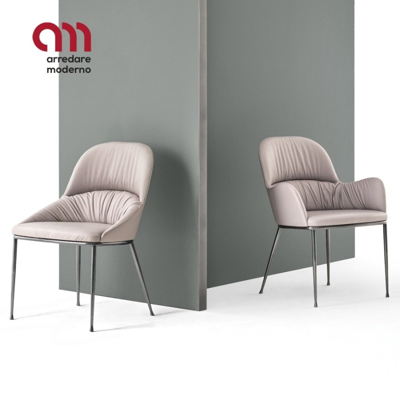 Sedia design Queen Bontempi Casa acciaio - Arredare Moderno