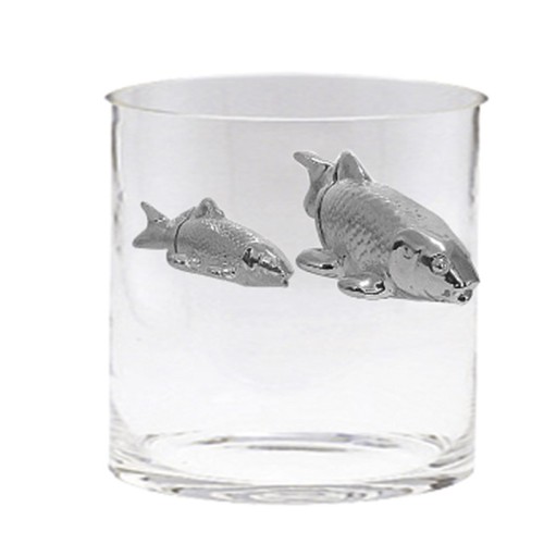 Vaso in vetro Illusion Fish Collection Adriani e Rossi