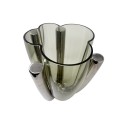 Vaso scultura in vetro Saphir Adriani e Rossi