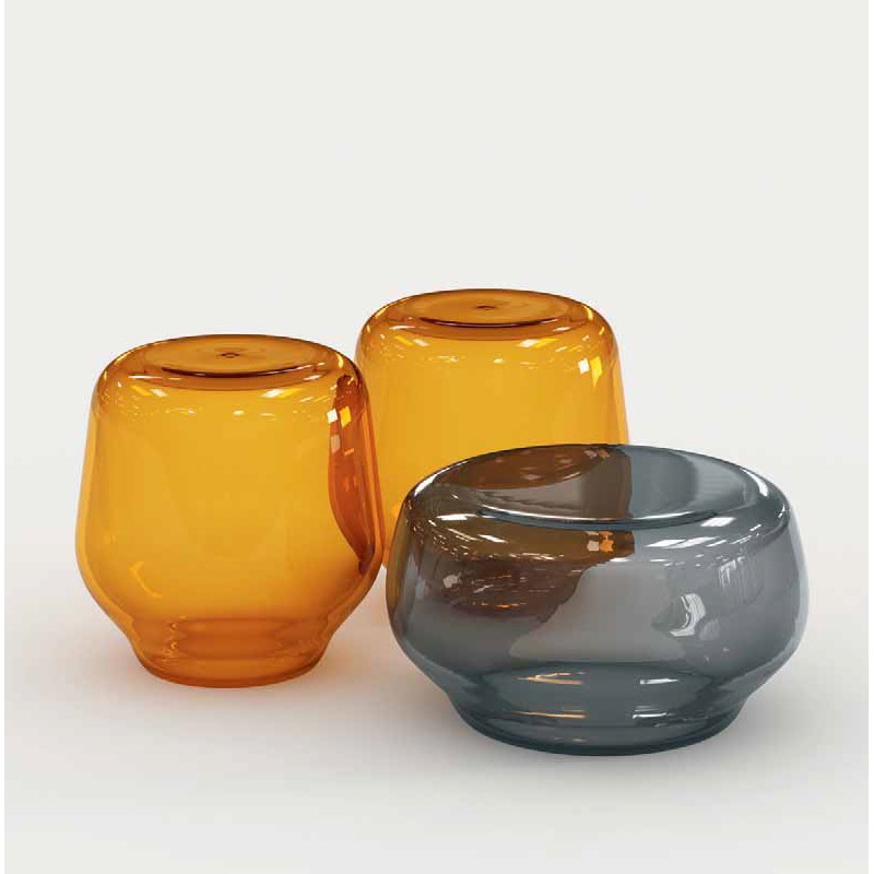 Tavolino basso in vetro Oasis Tonelli Design - Arredare Moderno