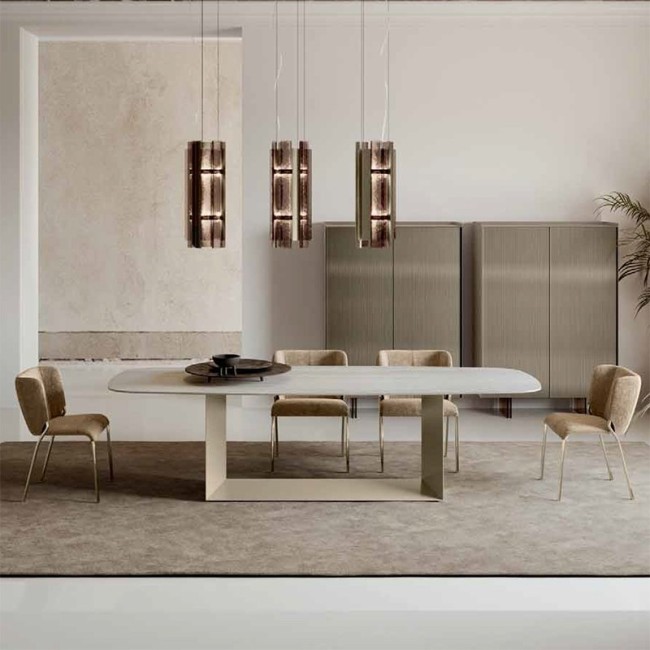 T5 Stone Tonelli Design Tavolo rettangolare in marmo