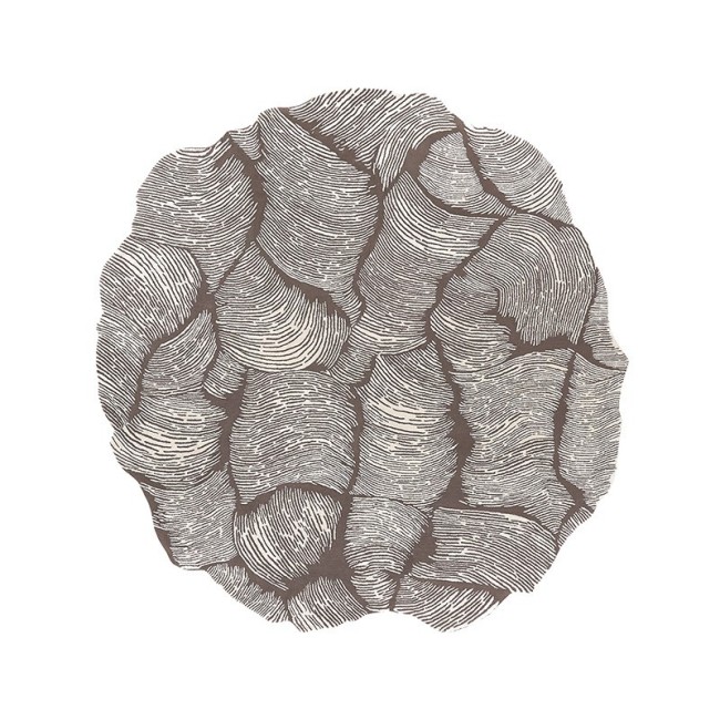 Tappeto Mohebban Oceano Round taupe