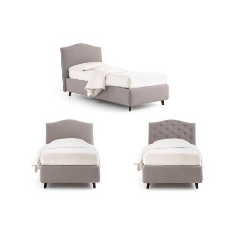 Letto Noctis Lyle Capitonné h17 Singolo