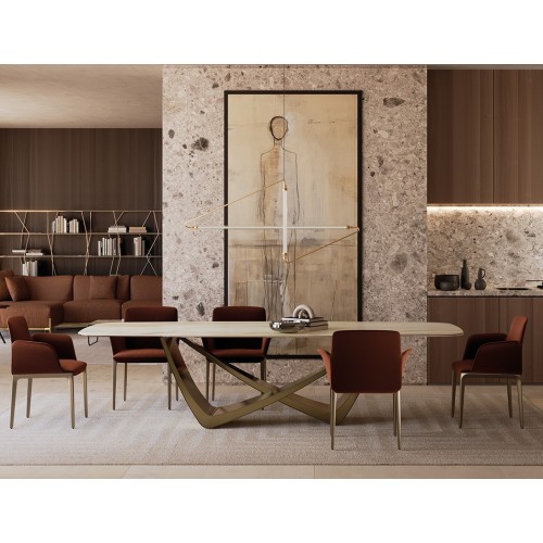 Sedia Opera Bontempi con braccioli - Arredare Moderno