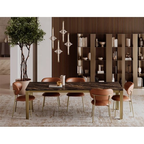 Sedia Sienna Bontempi in pelle o tessuto - Arredare Moderno