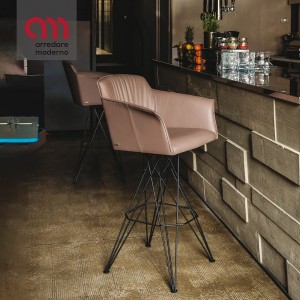 Sgabello con braccioli Cattelan Italia Flaminio - Arredare Moderno