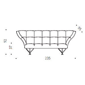 33 Cuscini sofa Driade dimensions and sizes