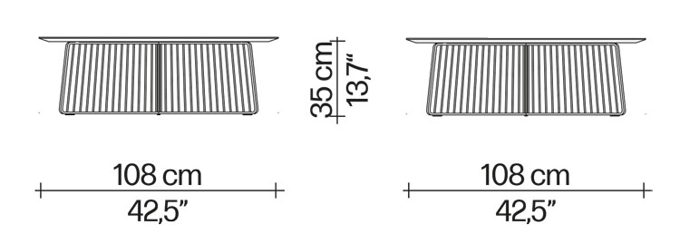 Anapo small table Driade dimensions