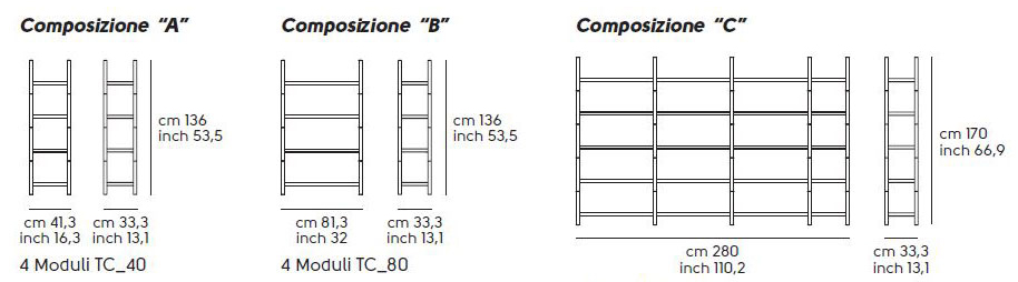 bookcase-Siena-Midj-dimensions