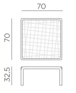petite table komodo nardi dimensions