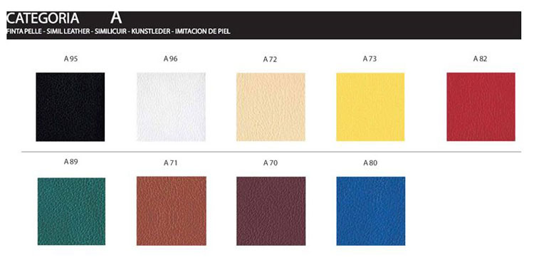 Oblique Soft Corner Bar Counter Pedrali imitation leather colours