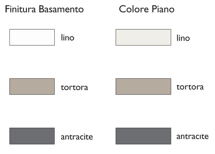 Tavolo Eco Scab piano ribaltabile colori