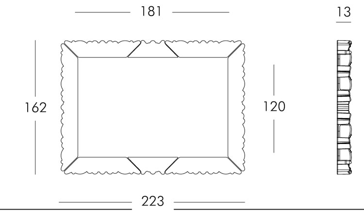 Frame of Love - XL frame Slide dimensions