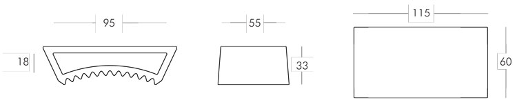 Petit table Tac Slide dimensions