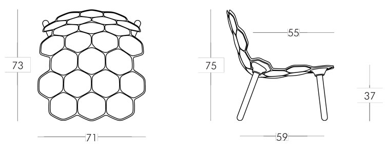 Chaise Tarta Slide dimensions