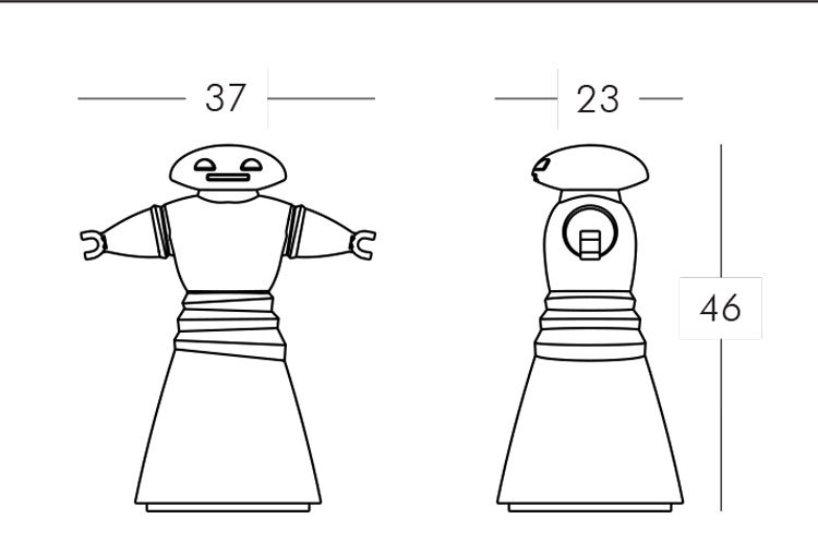 Lampe Mr.Bot Slide mesures et dimensions