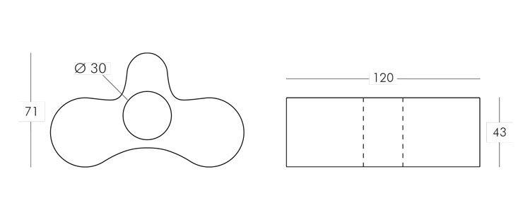 Modulo Wheely Slide mesures et dimensions