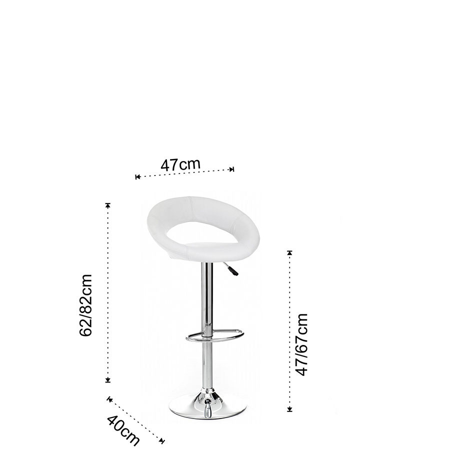 Round Stool Tomasucci frame and dimensions