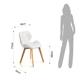 chaise tomasucci modèle new kemi mesures