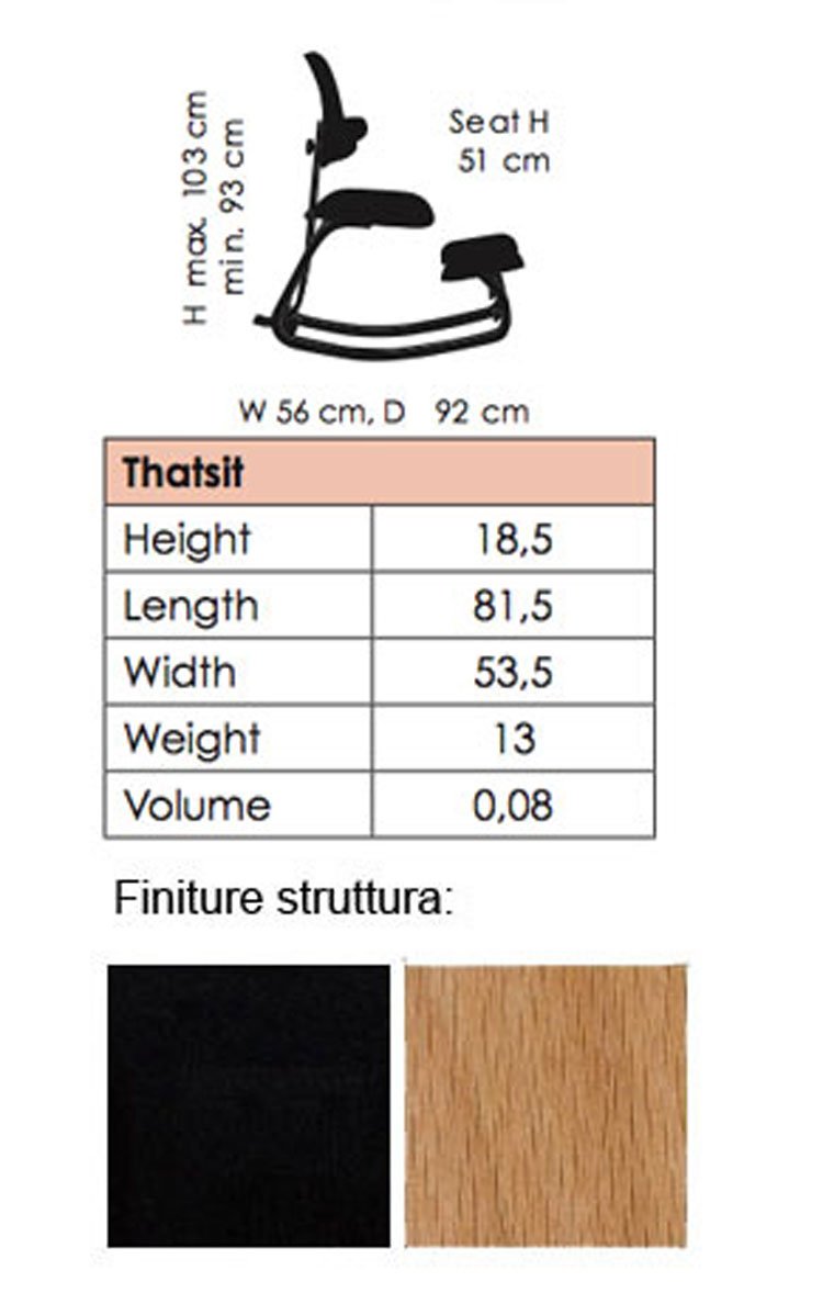 Silla Thatsit Balans Varier dimensiones y colores