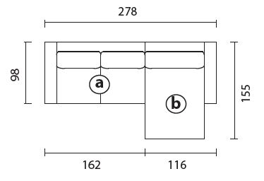 SunsetComp1-sofa-angular-Bontempi-dimensiones