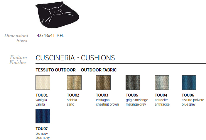 cuscino sedia freak botempi casa finiture