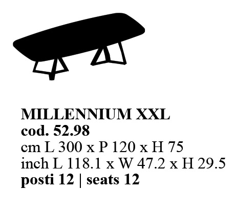 table-millennium-xxl-52-98-bontempi-casa-dimensions