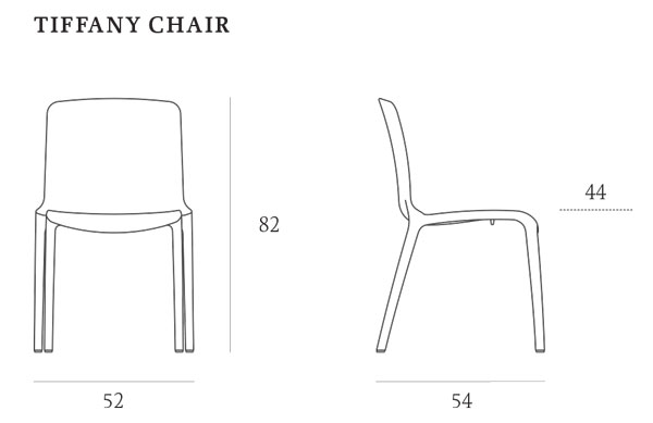 Tiffany Casprini Chair sizes